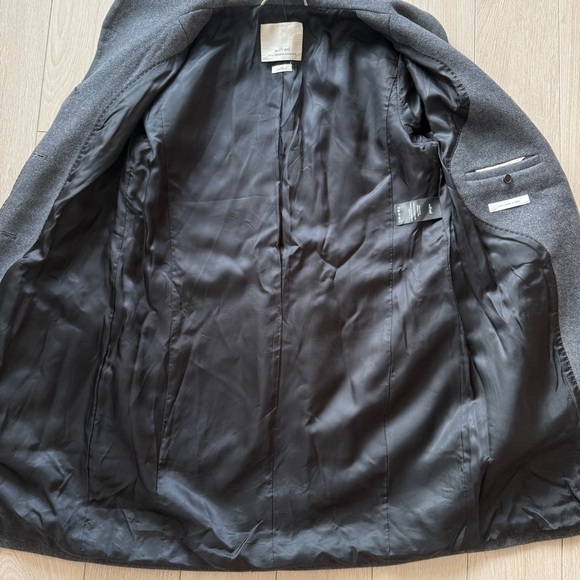 Aritzia Wilfred Cocoon Coat Virgin Wool & Cashmere Blend in Slate Gray Size XXS - Picture 3 of 16